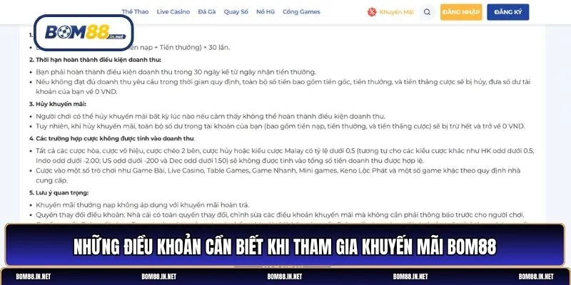 Khuyến mãi BOM88